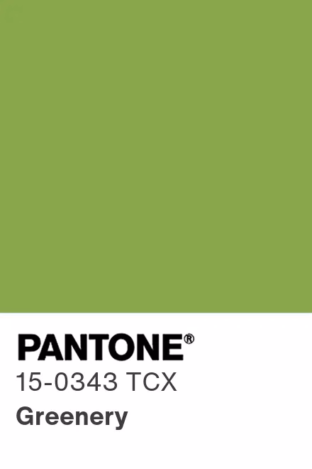 Pantone Greenery